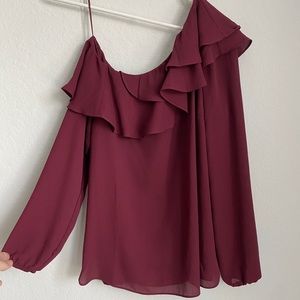 Stella & Dot One Shoulder Blouse